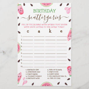 Watermelon One Dans Un Melon Anniversaire Scatterg