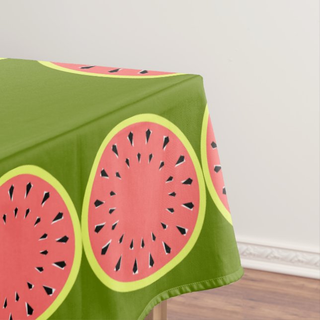 Watermelon Pink Bordure nappe large (In Situ)