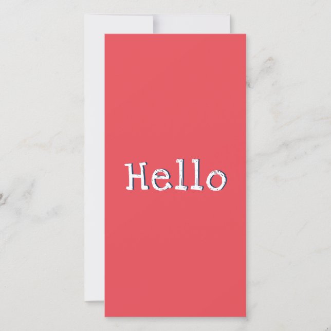 Watermelon Rouge Simple Stylish Greeting Hello Car (Devant)