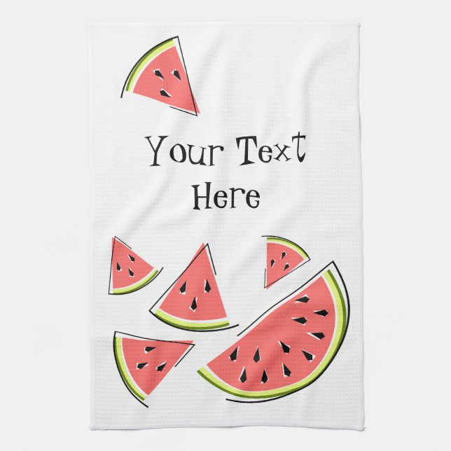 Watermelon serviette de cuisine en texte (Vertical)