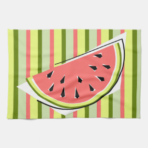 Watermelon Slice Serviette de cuisine en bande