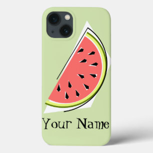 Watermelon Slice vert "Nom" coque ipad