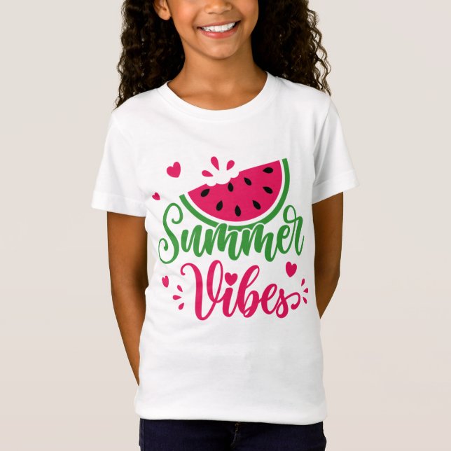Watermelon Summer Vibes T-Shirt pour enfants (Devant)