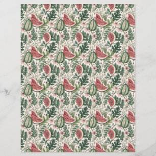 Watermelons vintage papier de dépôt bontanique pet