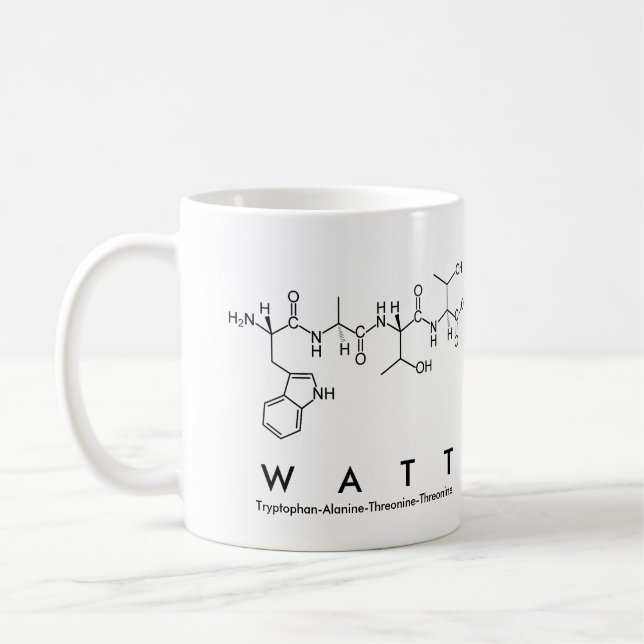 Watt nom de peptide mug (Gauche)