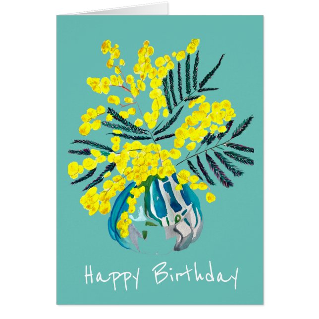 Wattle Mimosa fleurie jaune Australie (Devant)