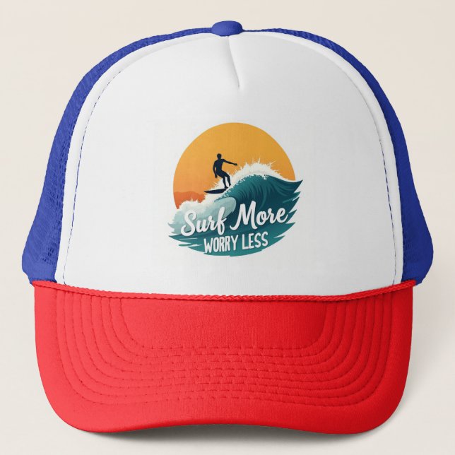 Wave Rider Casquette 🧢 Surf Plus Sunset Style (Devant)