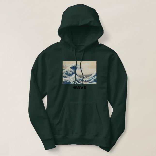 "WAVE" - sweat - shirt à capuche (Design devant)