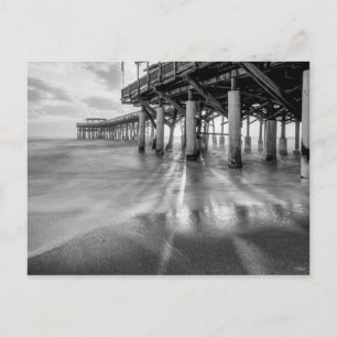 Waves Douces À La Carte Postale Gris Cocoa Pier