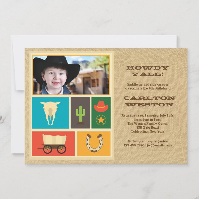 Way of the West Photo Invitation (Devant)