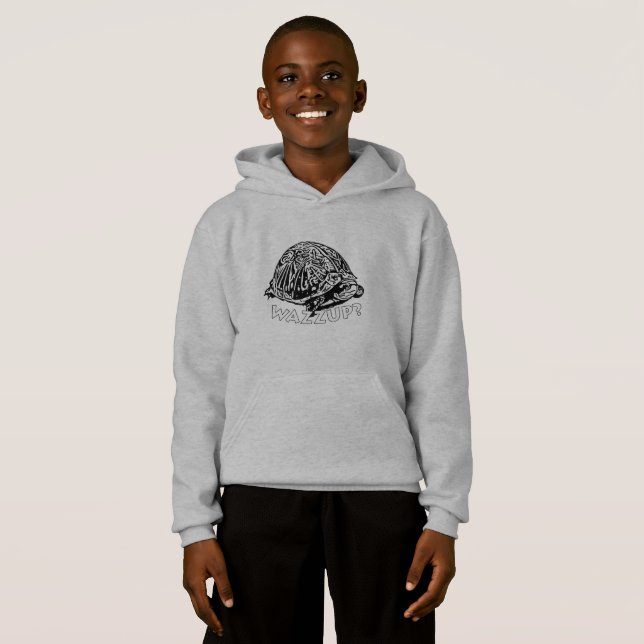Wazzup - Sweat - shirt à capuche de basculement po (Devant entier)