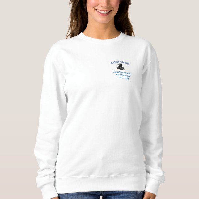 WCGS 60e Sweatshirt femme - blanc (Devant)