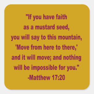 WDJS : La foi en Stickers Graine de moutarde