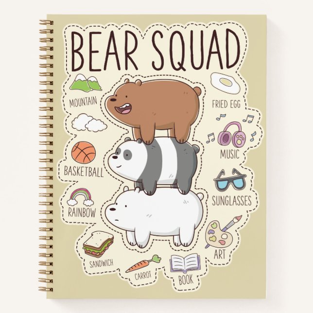 We Bare Bears - Bear Squad Journal Graphic (Devant)