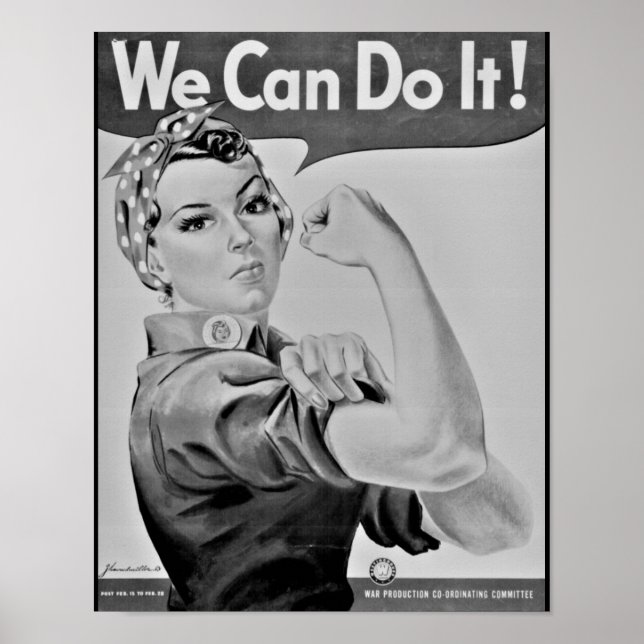 "We Can Do It!" Rosie the Riveter WWII Poster (Devant)