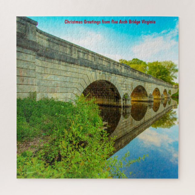 We Love 5 Arch Bridge Virginia Jigsaw Puzzle (Vertical)
