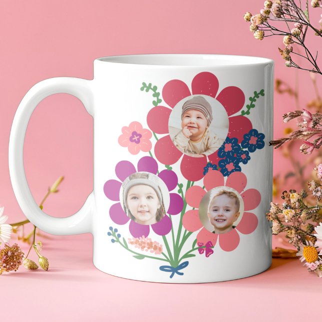 We Love You Bunches, Mug cadeau photo personnalisé (Mother's Day Gift mug Love you bunches custom photo gifts for mom)