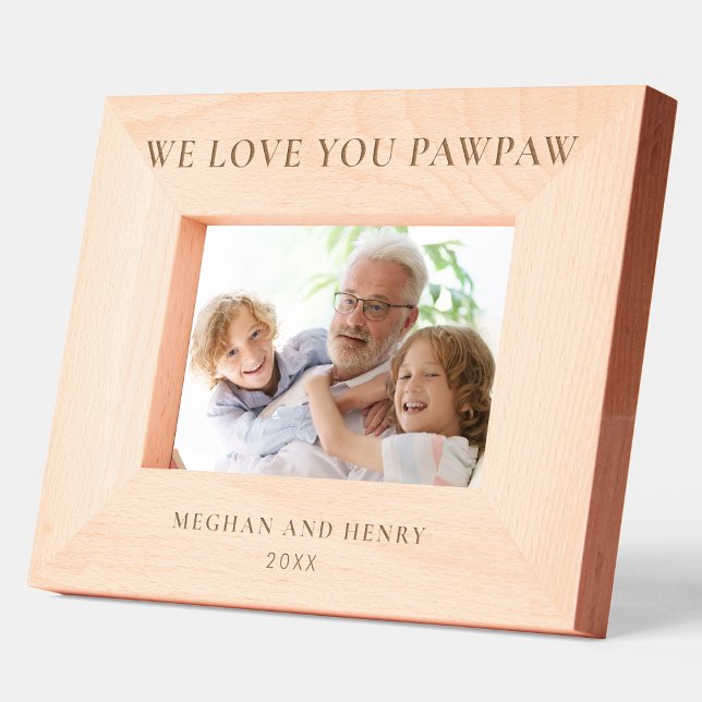We Love You PawPaw personnalisé cadre photo cadeau (Créateur téléchargé)