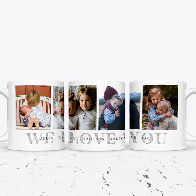 We Love You Personalized Photo Mug (Créateur téléchargé)