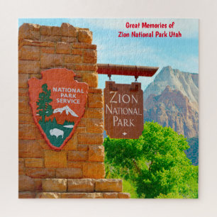 We Love Zion National Park Utah Jigsaw Puzzle