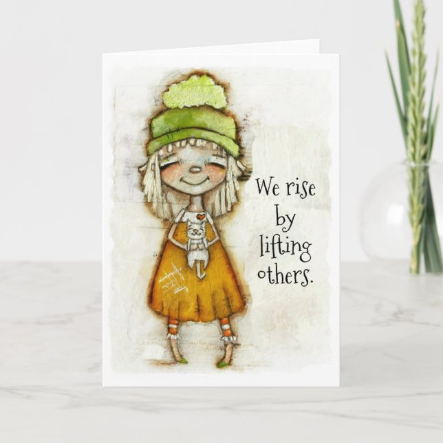 We Rise - Carte d'encouragement (vide à l'intérieu (Devant)