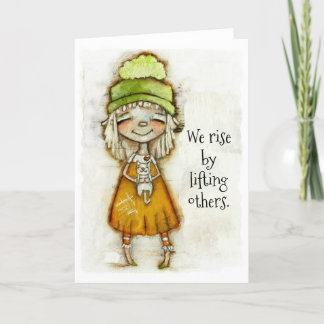 We Rise - Carte d'encouragement (vide à l'intérieu