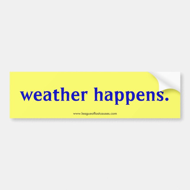 "Weather" bumper sticker (Devant)