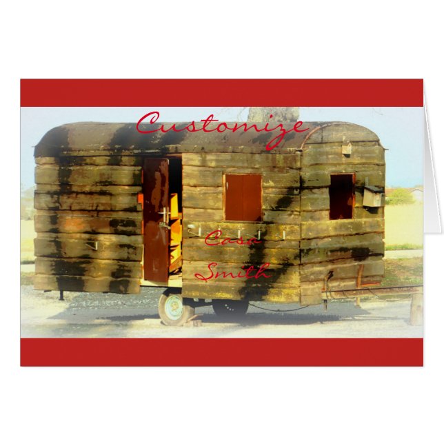 Weathered gypsy caravan Thunder_Cove any color (Devant horizontal)