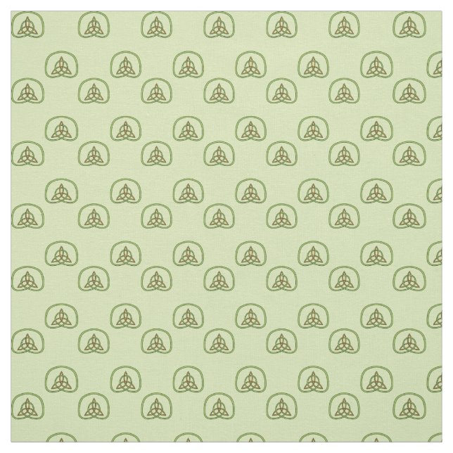 Weave celtique sur tissu vert clair (Échantillon)