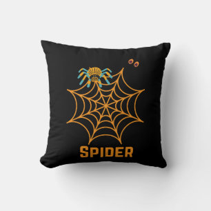 web d'araignée noire tendance beau coussin