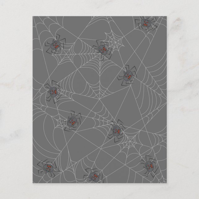 Web et citrouilles d'araignées d'Halloween (Devant)