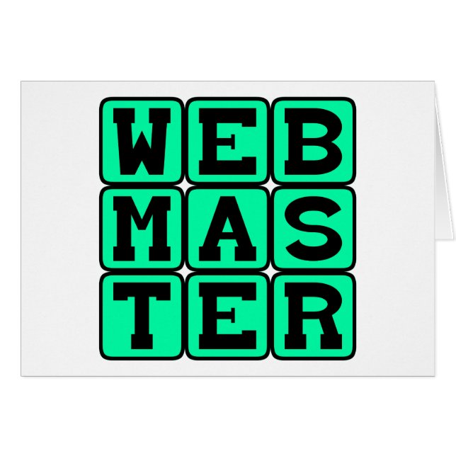 Webmaster, Architecte Web (Devant horizontal)