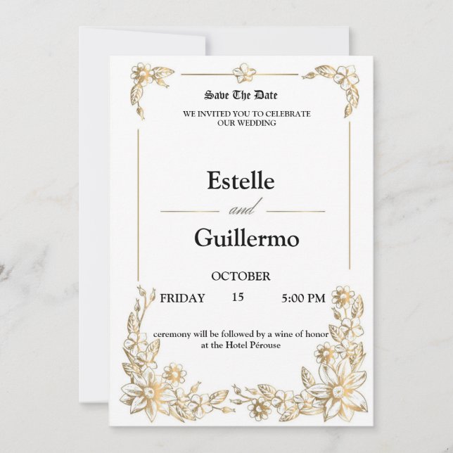 WEDDING Invitation (Devant)