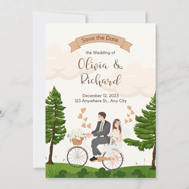 wedding invitation  (Devant)