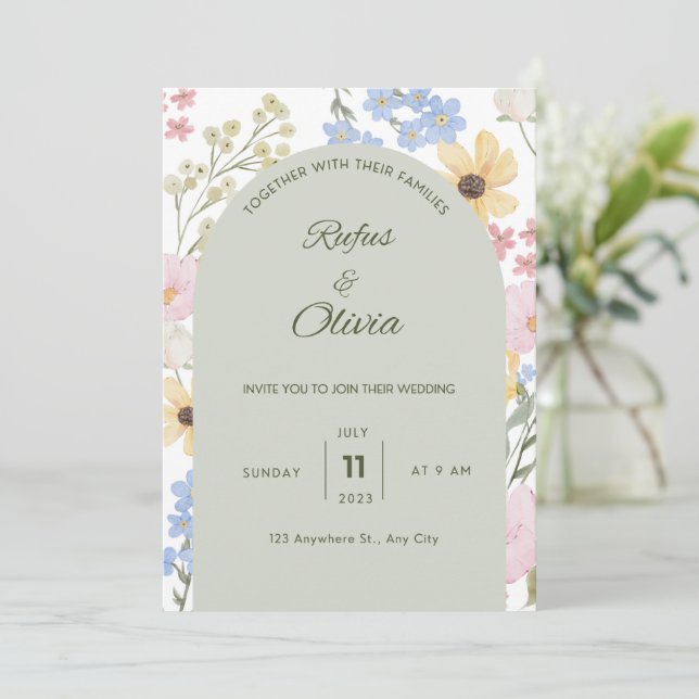 Wedding invitation  (Debout devant)