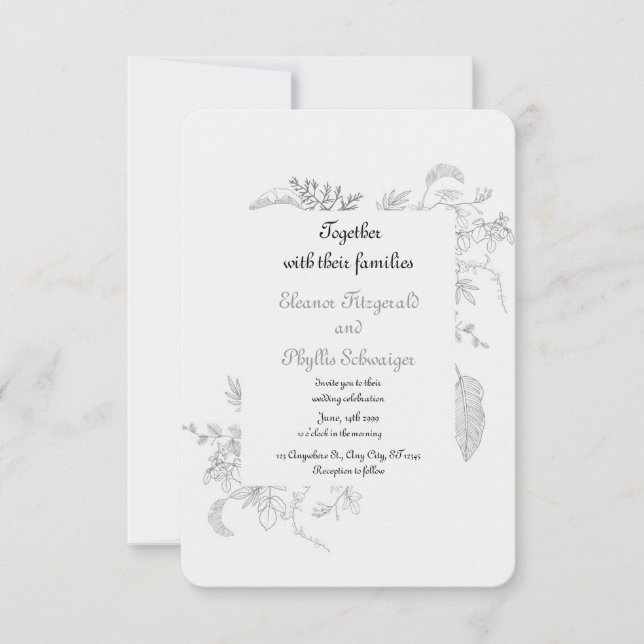wedding invitation (Devant)