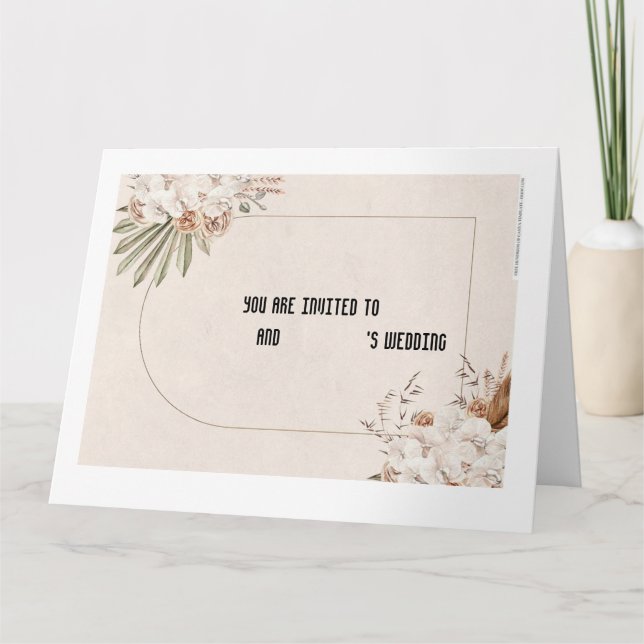 Wedding invitation card (Devant)