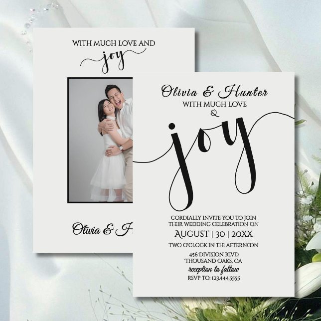 Wedding, Modern, Typography, Script, Invitation (Créateur téléchargé)