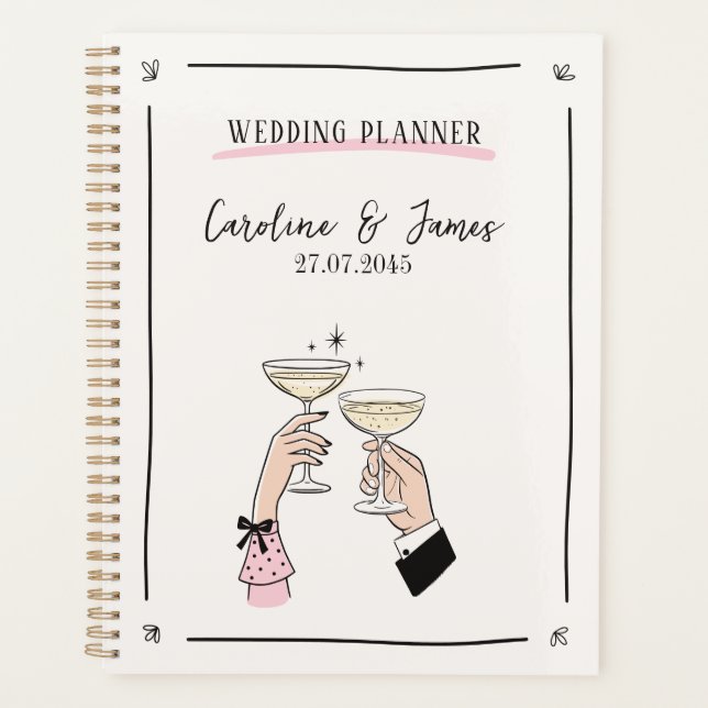 Wedding planner de toast Champagne (Devant)
