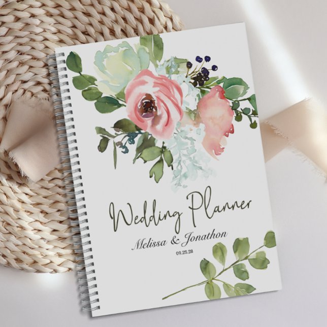 Wedding planner floral d'oeillet et de bleuissemen (Créateur téléchargé)