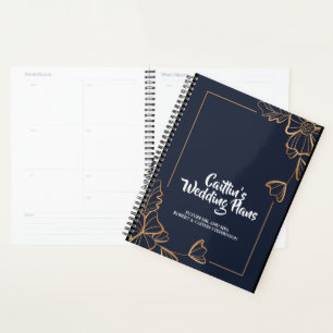 Wedding planner floral or et marine
