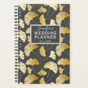Wedding planner Motif Gold Ginkgo moderne