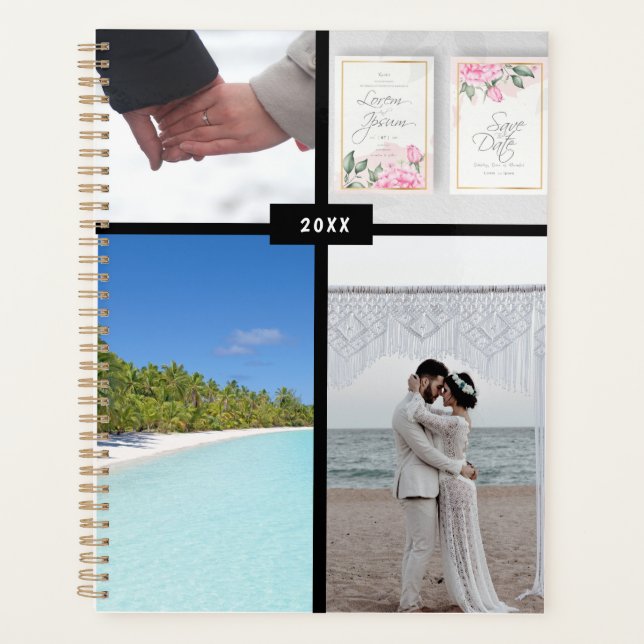 Wedding planner personnalisé à 4 images (Devant)