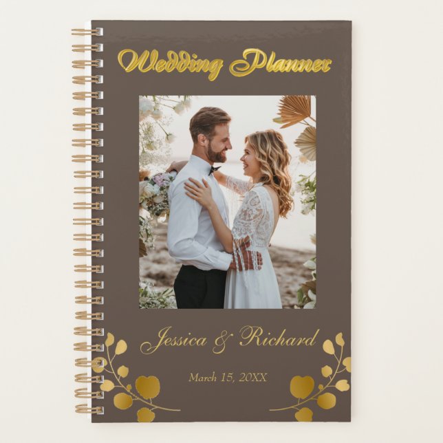 Wedding planner PHOTO Gold Eucalyptus (Devant)
