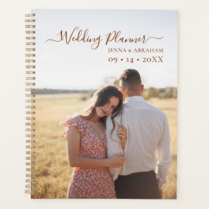 Wedding planner photo minimal en terre cuite Scrip