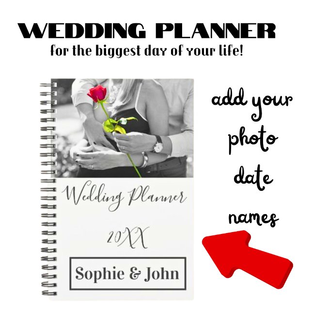 Wedding planner photo moderne simple (You can change the font styles and colors.)