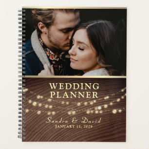 Wedding planner photo rustique en bois