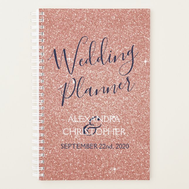 Wedding planner rose - Rose Parties scintillant d' (Devant)