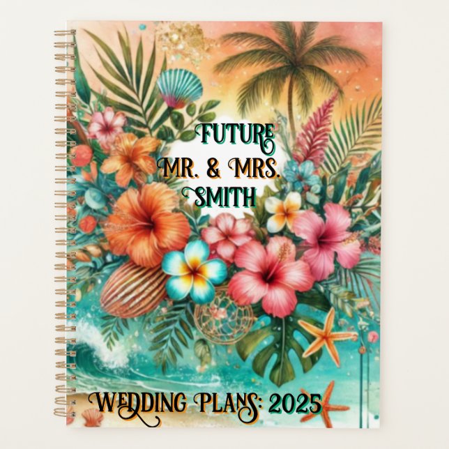 Wedding planner tropical pour l'avenir M. & Mme (Devant)