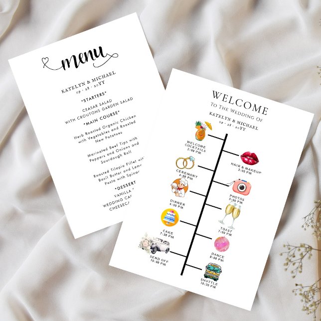 Wedding Program and Wedding Menu (Créateur téléchargé)